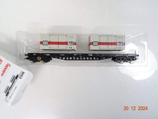 Märklin H0 47048 Flachwagen mit Container der DB in OVP PR5000