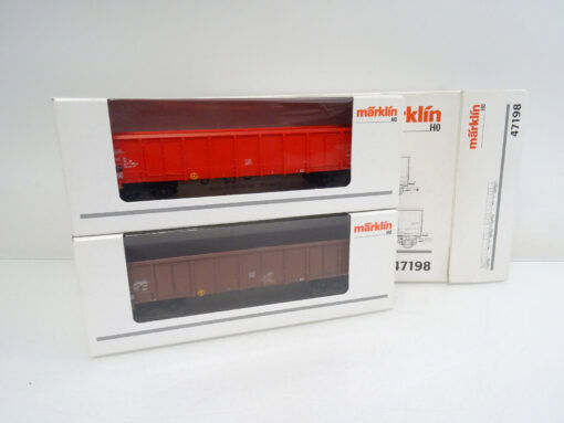 Märklin H0 47198 Belgien Hochbordwagen-Set 2tlg. der SNCB in OVP LE2663