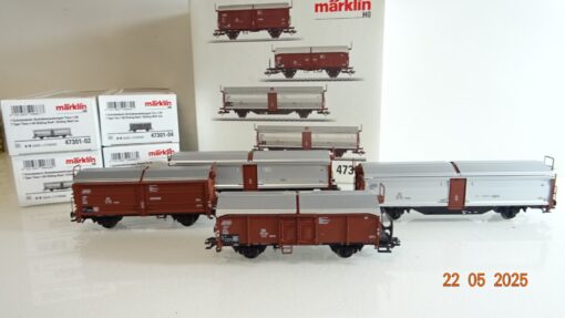 Märklin H0 47301 Schiebdach-/Schiebewandwagen-Set 4 tlg. der DB in OVP PR7928