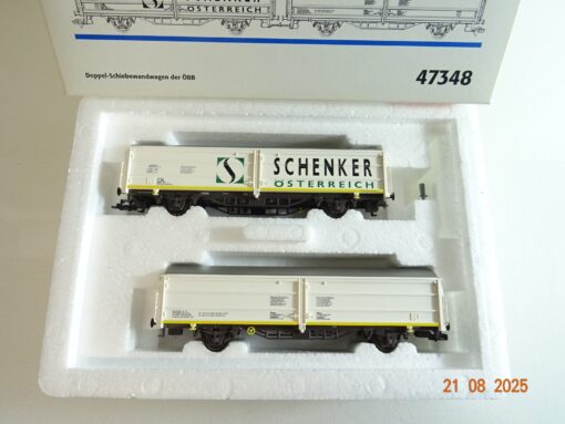 Märklin H0 47348 Doppelschiebewandwagen 2 tlg. der ÖBB in OVP PR9674