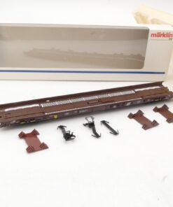 Märklin H0 4741 Niederflurwagen rollende Landstraße in OVP RR985