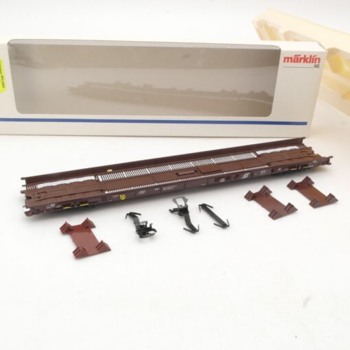 Märklin H0 4741 Niederflurwagen rollende Landstraße in OVP RR985