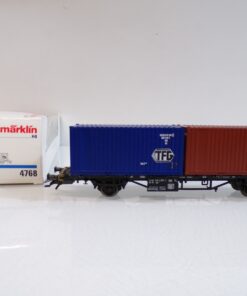 Märklin H0 4768 Containerwagen mit 2 Container TFG der DB in OVP BH1982