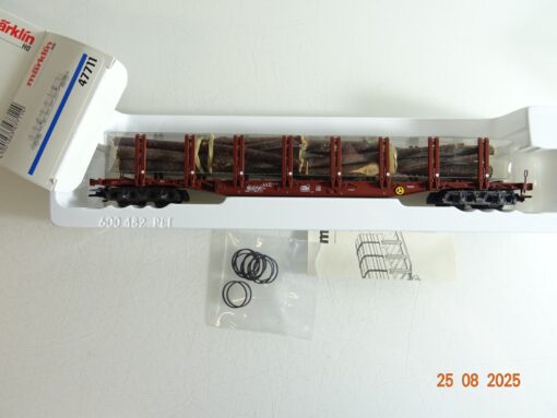 Märklin H0 47711 Rungenwagen mit Langholz in OVP PR9880