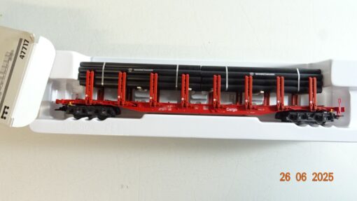 Märklin H0 47717 Rungenwagen mit Ladung Mannesmann Röhren der DB in OVP PR8762