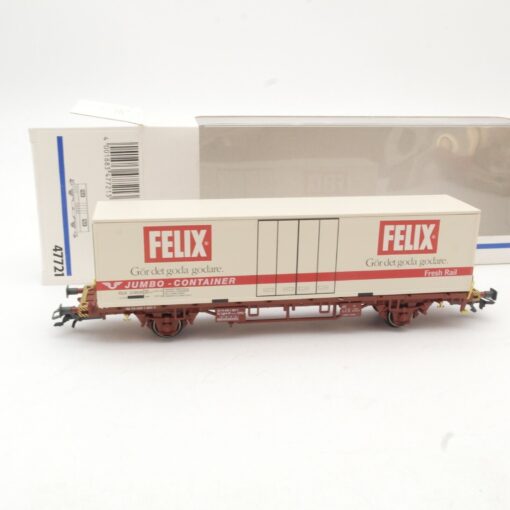 Märklin H0 47721 Containerwagen Felix der SJ in OVP QR8568 – Bild 3