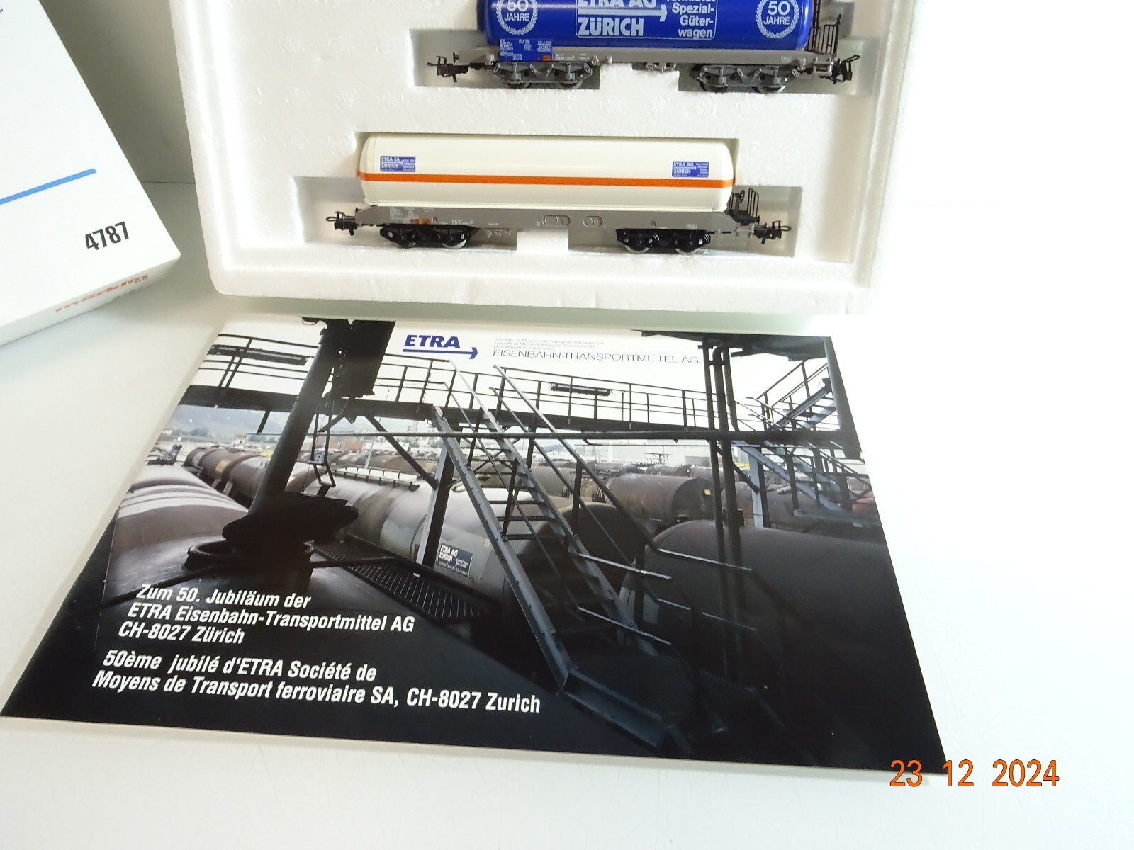 Märklin H0 4787 Etra-Spezialgüterwagen 3 tlg. der SBB in OVP PR5043 – Bild 4