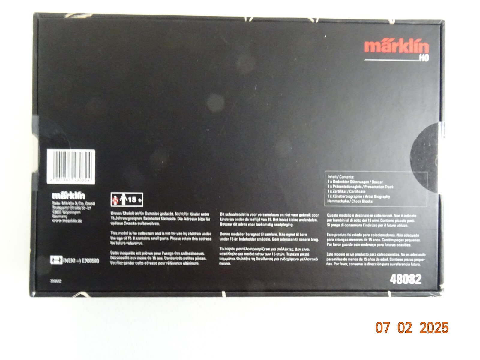 Märklin H0 48082 Message Wagons Jean-Michel Basquiat ungeöffnet in OVP PR5863 – Bild 3