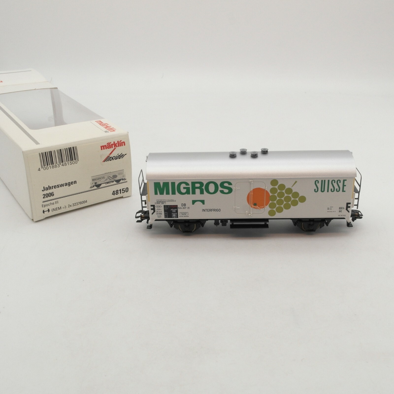 Märklin H0 48150 Insider-Club Jahreswagen 2006 Migros der DB in OVP RA207