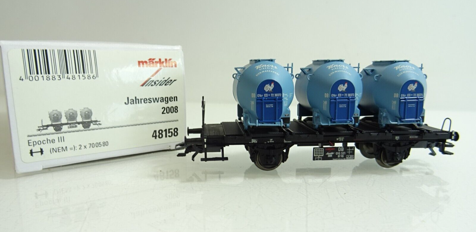 Märklin H0 48158 Behälterwagen "Jahreswagen 2008" der DB in OVP PR327