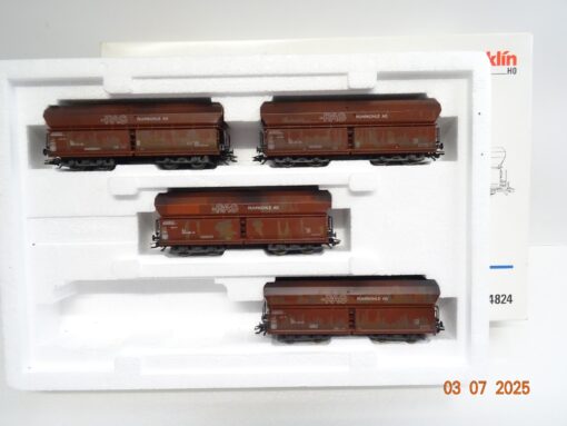 Märklin H0 4824 Selbstentladewagen-Set 4tlg. Ruhrkohle AG in OVP JL1159