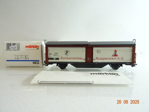 Märklin H0 4833 Schiebwandwagen Zuckermühle Rupperswil der SBB in OVP PR9895