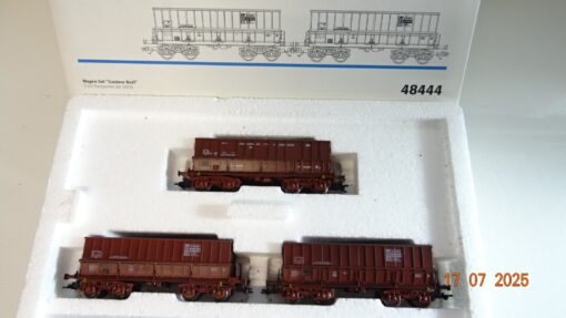Märklin H0 48444 Wagen-Set Gustav Boel 3 Erz-Transporter der SNCB in OVP PR9043