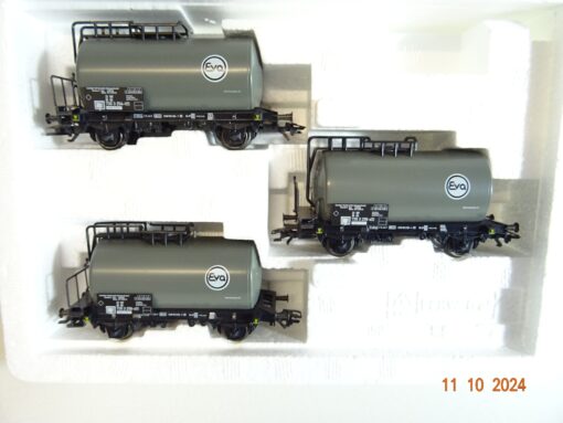 Märklin H0 4854 Kesselwagen-Set 3tlg. EVA der DB in OVP PR3184 – Bild 3