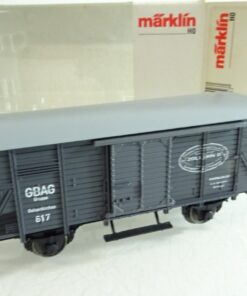 Märklin H0 48601 gedeckter Güterwagen der GBAG, Intermodellbau 200 in OVP RR2803