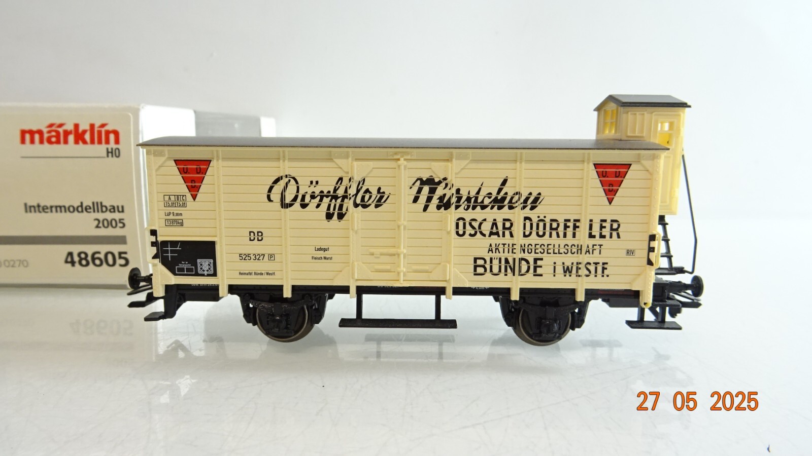 Märklin H0 48605 ged. Güterwagen Intermodellbau 2005 der DB in OVP PR8088 – Bild 3