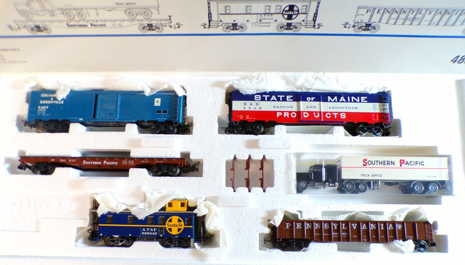 Märklin H0 4863 US-Güterwagen-Set II in OVP BH1369 – Bild 3