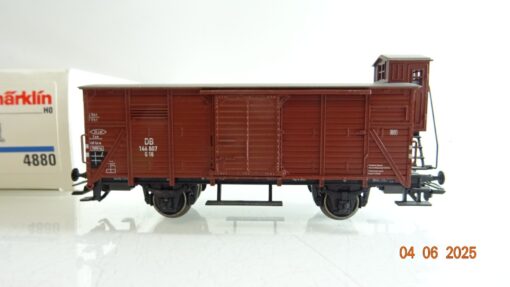 Märklin H0 4880 gedeckter Güterwagen mit Bremserhaus der DB in OVP PR8238 – Bild 3