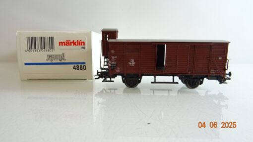 Märklin H0 4880 gedeckter Güterwagen mit Bremserhaus der DB in OVP PR8238