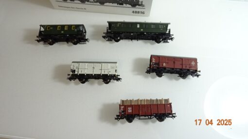 Märklin H0 48816 Güterwagen-Set Epoche III 5 tlg. der DB in OVP PR7204 – Bild 5