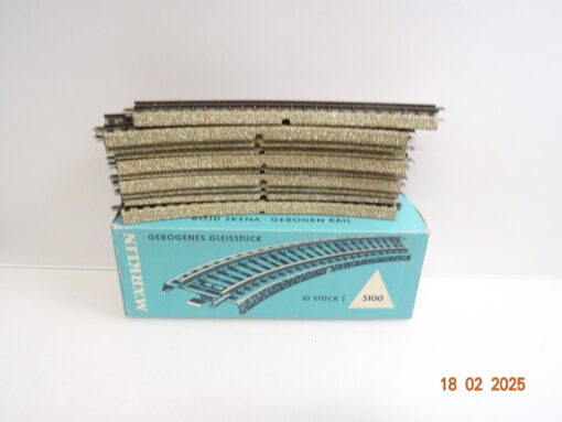 Märklin H0 5100 M-Gleis gebogen 10 Stück siehe Foto in OVP CK6093