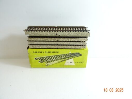 Märklin H0 5106 M Gleis gerades Gleis 10Stück siehe Foto in OVP CK6769