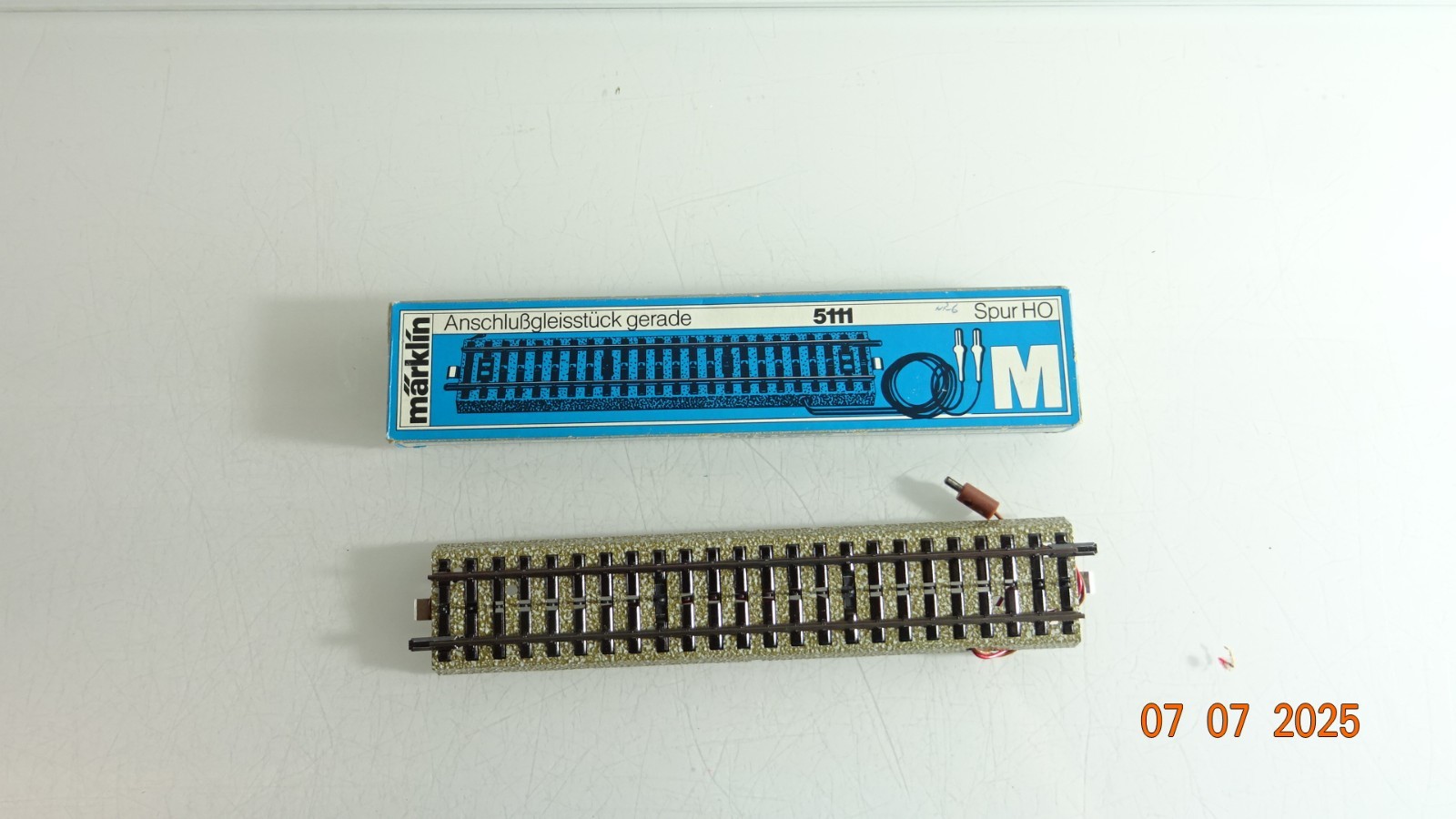 Märklin H0 5111 Anschlussgleisstück gerade siehe Foto in OVP CK9422