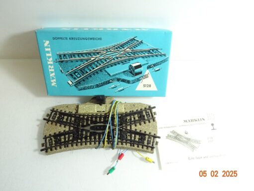 Märklin H0 5128 Doppelte Kreuzungsweiche siehe Foto in OVP CK5778