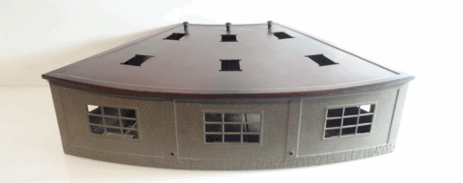 Märklin H0 7028 Lokschuppen 3-ständig Blech aus Anlagenrückbau s. Foto PK1667 o. – Bild 6
