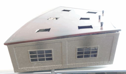 Märklin H0 7028 Lokschuppen 3-ständig Blech aus Anlagenrückbau s. Foto PK1667 o. – Bild 7