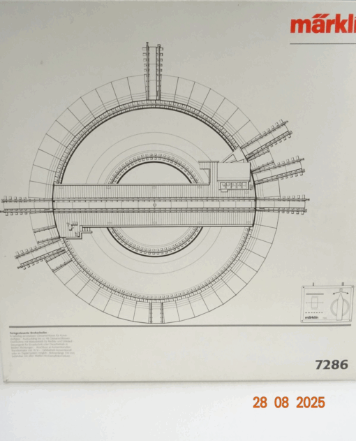 Märklin H0 7286 Ferngesteuerte Drehscheibe für K-Gleis neuwertig in OVP JL2641 – Bild 3