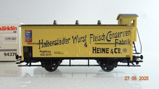 Märklin H0 94276 Kühlwagen Halberstädter Wurst & Fleisch der DR in OVP PR8818 – Bild 3