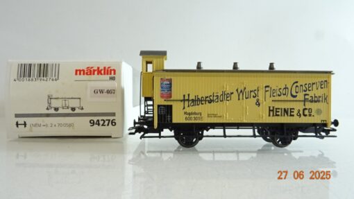 Märklin H0 94276 Kühlwagen Halberstädter Wurst & Fleisch der DR in OVP PR8818