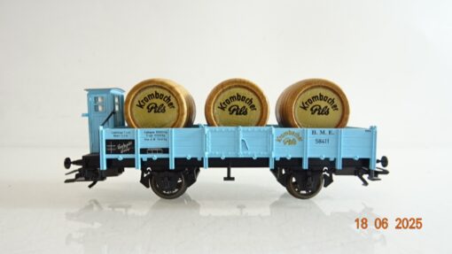 Märklin H0 94333 Fässerwagen Krombacher Pils der B.M.E. PR8531 o. – Bild 3