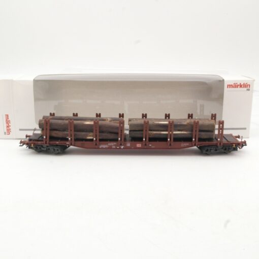Märklin H0 94468 Rungenwagen mit Ladung der DB in OVP QR8561 – Bild 3