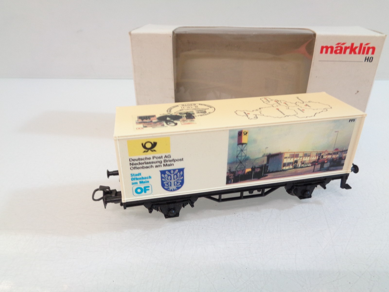 Märklin H0 Containerwagen Deutsche Post, siehe Foto in OVP RR5607