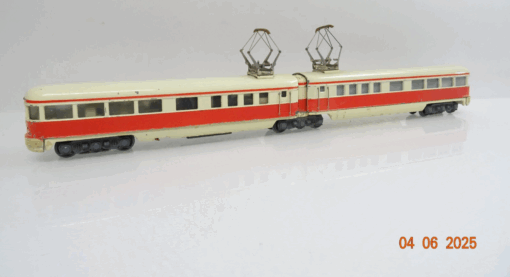 Märklin H0 DT800 Doppeltriebwagen elfenbein rot Guß unrestauriert JL895 o.