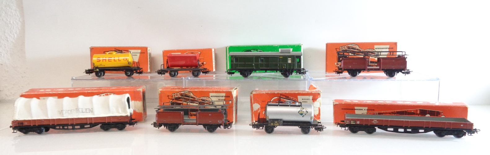 Märklin H0 Güterwagen 8 Stk. der DB  in OVP BH848