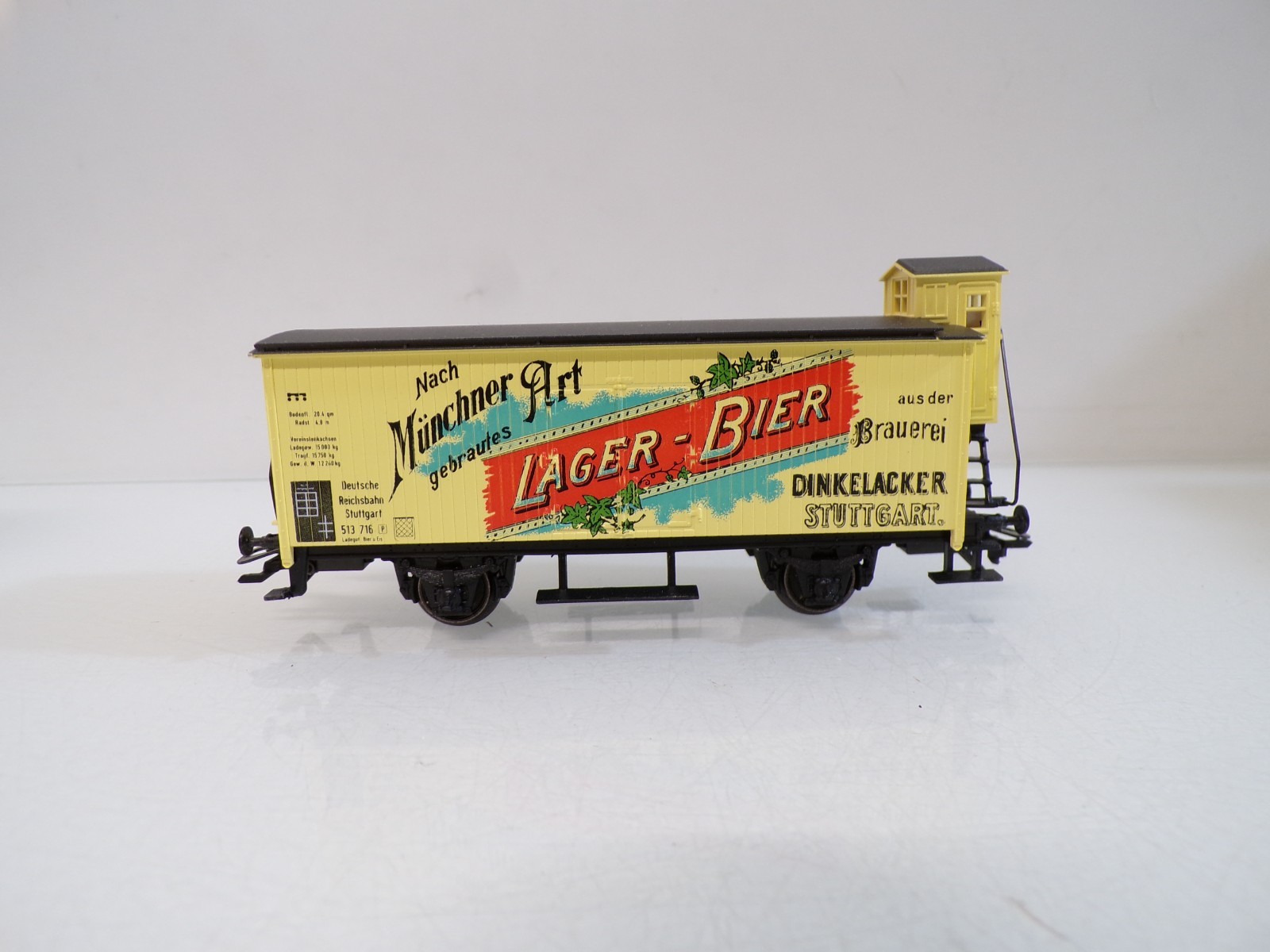 Märklin H0 Güterwagen mit Bremserhaus Lager Bier der DB in OVP HS186 – Bild 3