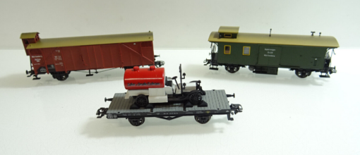 Märklin H0 Konvolut 2x Gepäckwagen Würrmb.& Anhänger siehe Fotos in EVP AR7057 – Bild 5