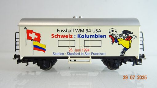 Märklin H0 Kühlwagen Fußball WM 94 USA Schweiz : Kolumbien PR9322 o. – Bild 3