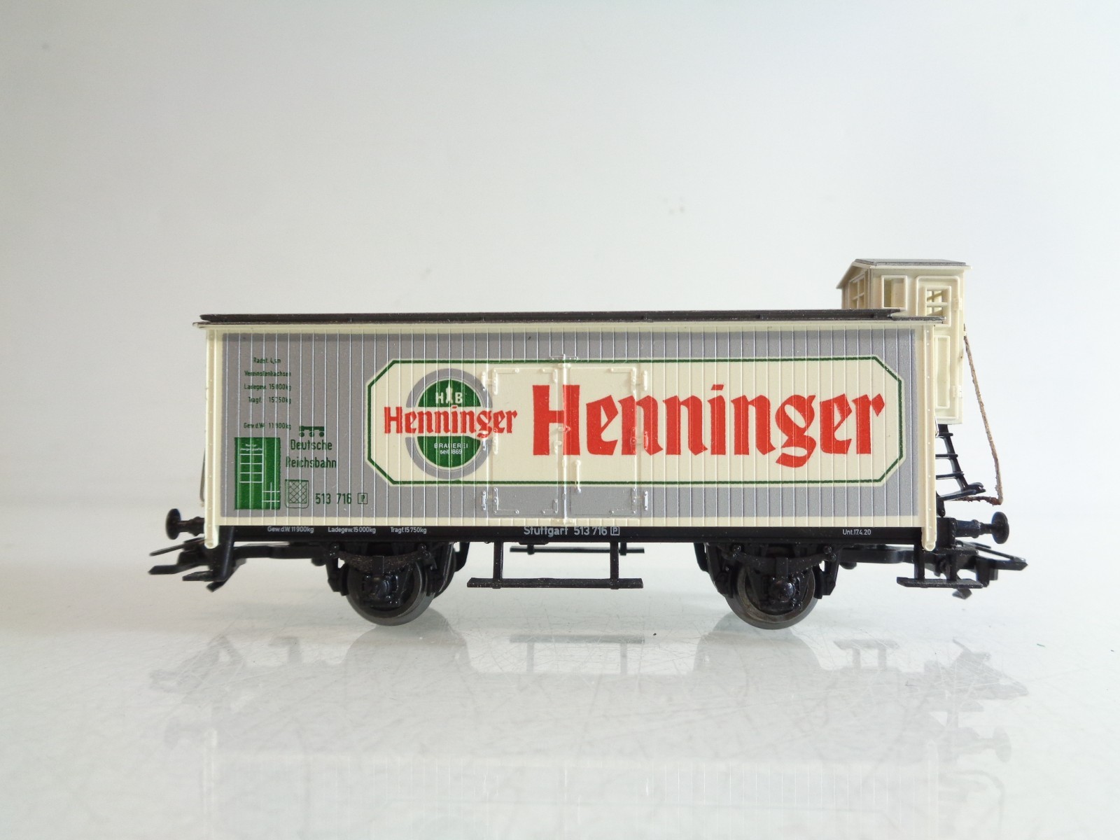 Märklin H0 Kühlwagen Henninger der DR BH990 o.