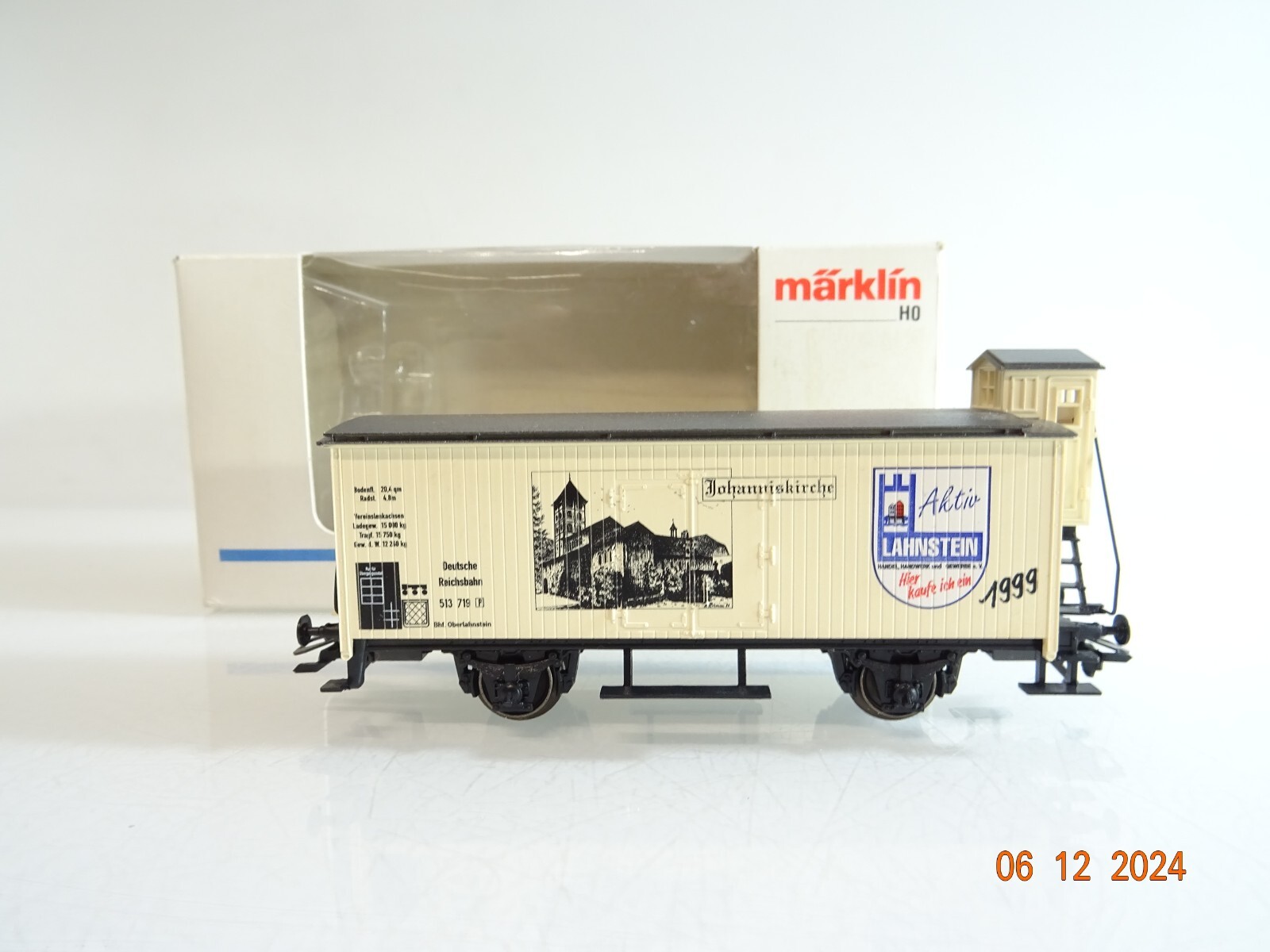 Märklin H0 Kühlwagen Lahnstein Aktiv 1999 in OVP PR4589