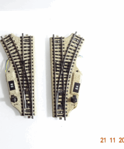 Märklin H0 M-Gleise 5118 5119 Elektro. Weichenpaar siehe Foto CK4260 o.