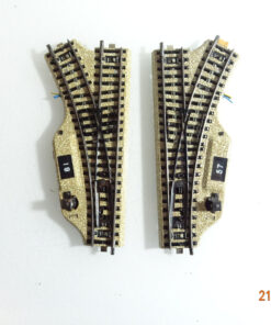 Märklin H0 M-Gleise 5118 5119 Elektro. Weichenpaar siehe Foto CK4261 o.