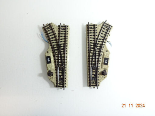 Märklin H0 M-Gleise 5118 5119 Elektro. Weichenpaar siehe Foto CK4262 o.