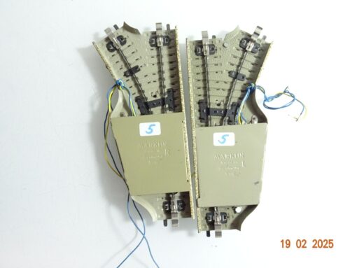 Märklin H0 M-Gleise 5118 5119 Elektro. Weichenpaar siehe Foto CK6127 o. – Bild 3