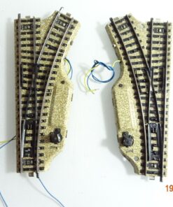 Märklin H0 M-Gleise 5118 5119 Elektro. Weichenpaar siehe Foto CK6127 o.