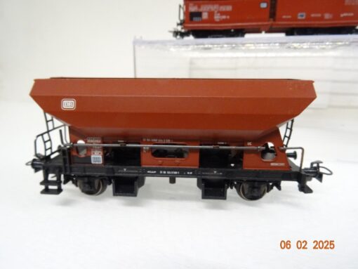 Märklin H0 Selbstentladewagen 4 Stk. u. offener Güterwagen der DB PR5785 o. – Bild 5
