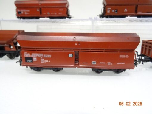 Märklin H0 Selbstentladewagen 4 Stk. u. offener Güterwagen der DB PR5785 o. – Bild 6